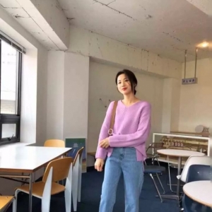 针织衫 + 拖地裤 = 秋冬洋气穿搭！